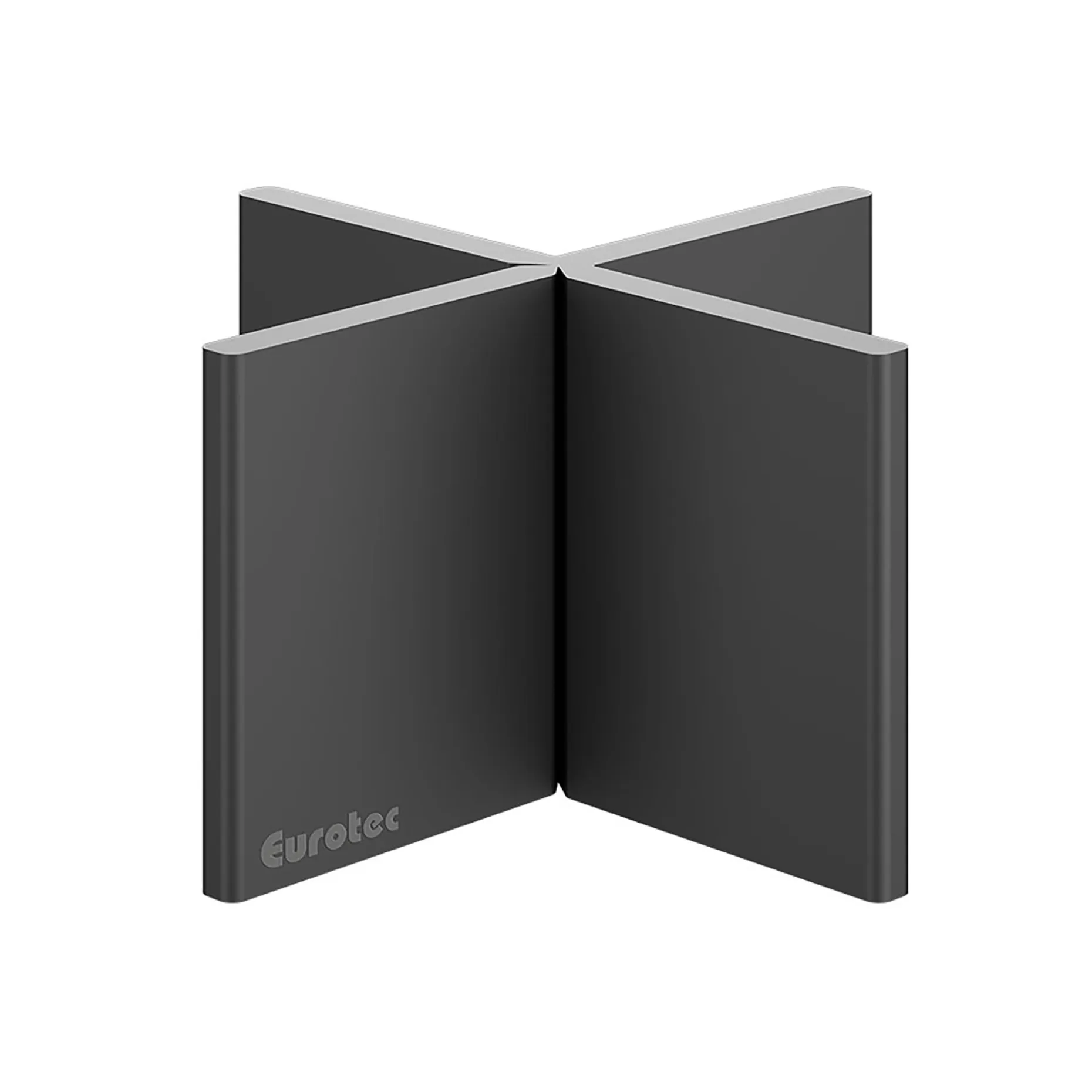 EUROTEC FORHØJELSESPROFIL 30X53X3MM SORT 100 STK