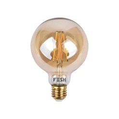 FESH SMART AMBER Ø95 LED PÆRE E27 DEKO 5,5W
