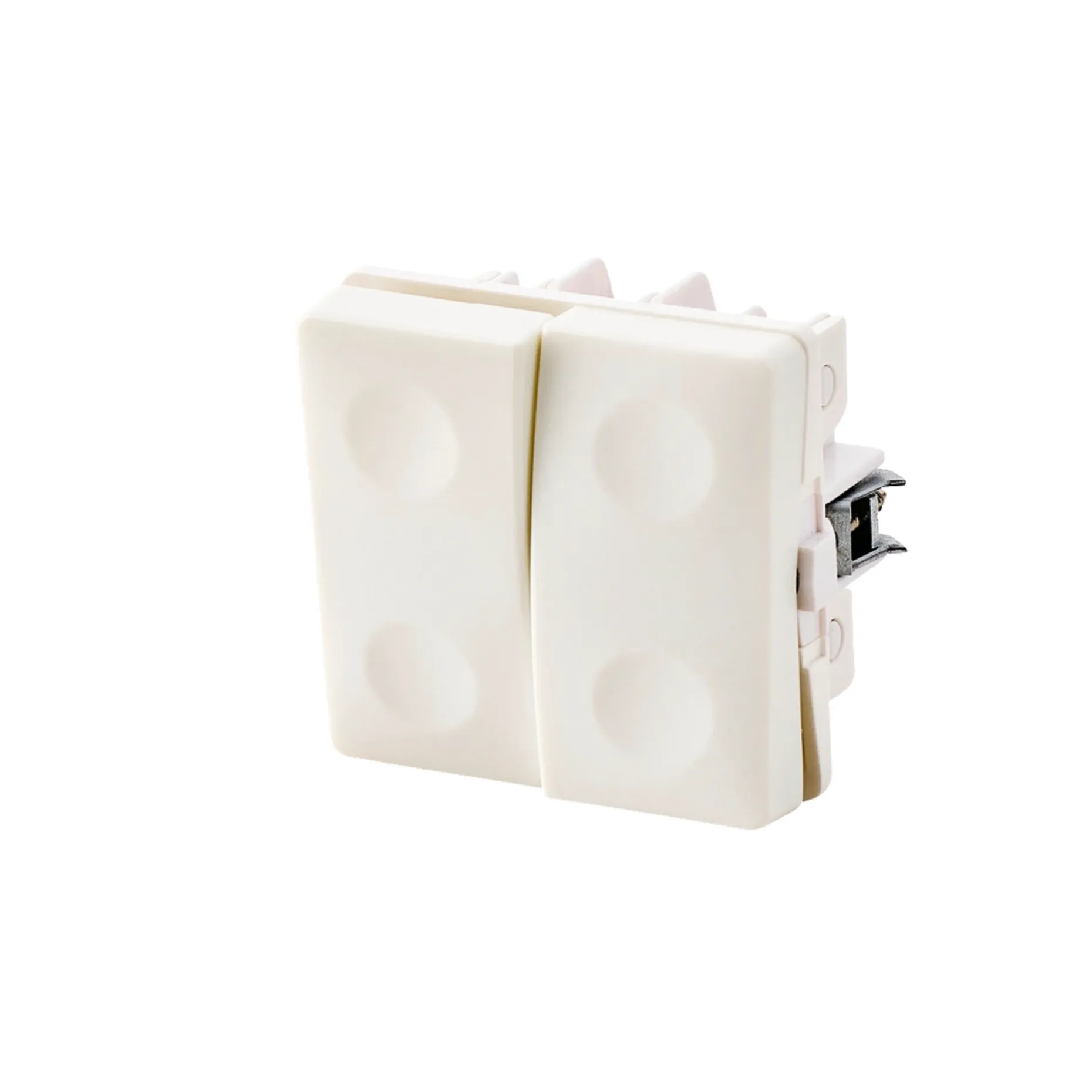 FESH SWITCH CURVELINE DOBB. KORR. - 1,0 MODUL AFBRYDER HVID