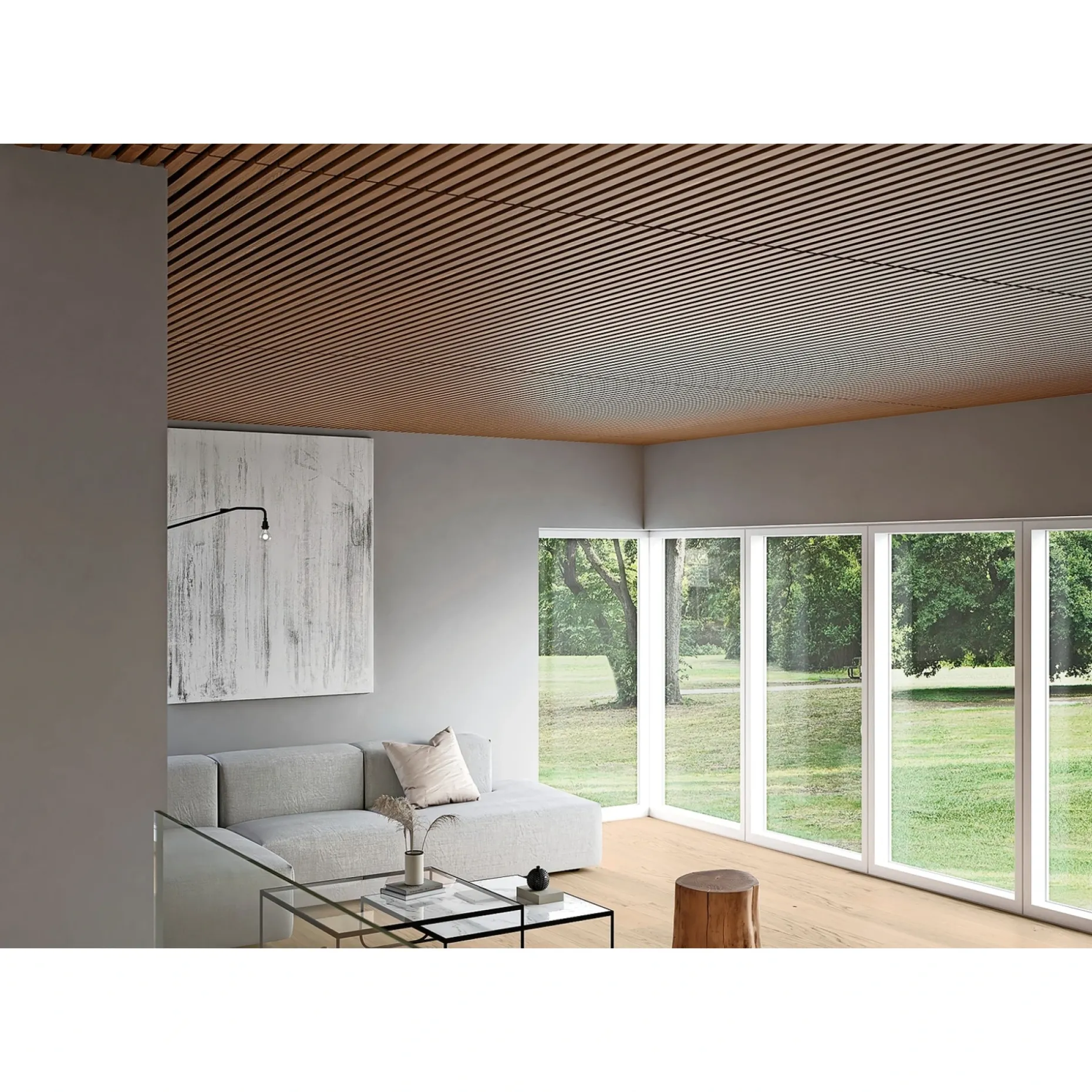 FORZES ACOUSTICS AKUSTIKPLADE RØGET EG / SORT AKUSTIKPLADE 43 X 600 X 2400 MM