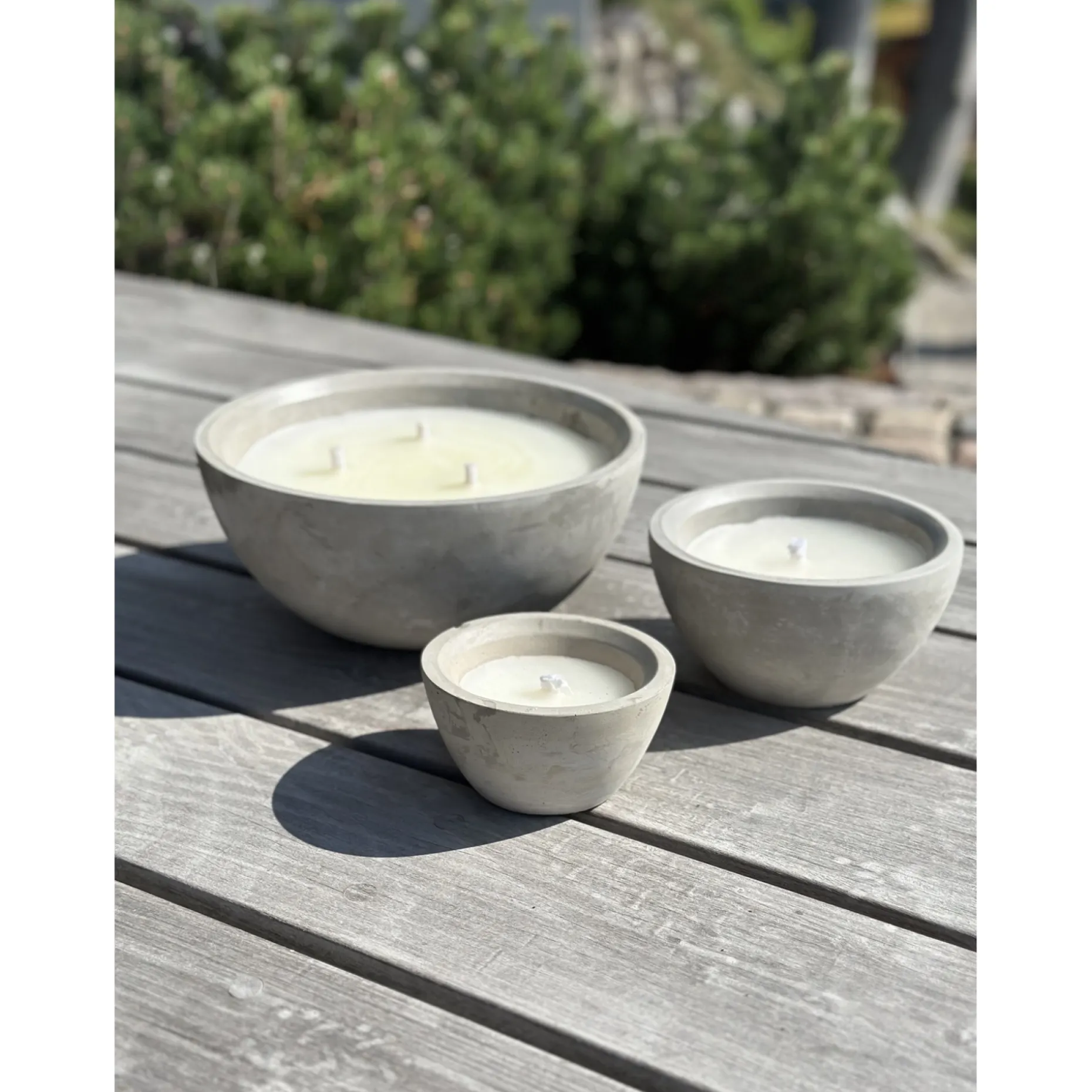GARDEN LIFE UDENDØRS STEARINLYS BETON GRÅ Ø17,8XH10,6 CM