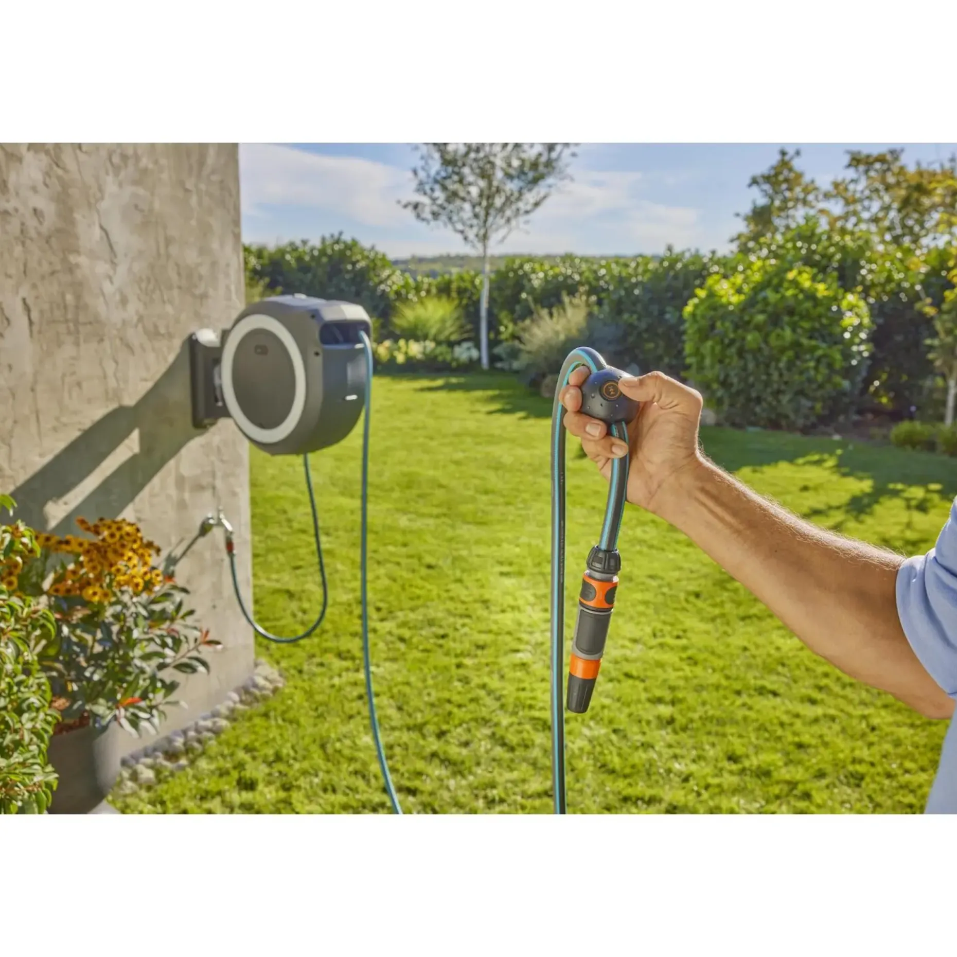 GARDENA POWERROLL XXL BATTERIDREVET VÆGSLANGEBOKS 40 M