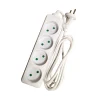 GRIPO STIKDÅSE 4 UDTAG U/JORD HVID 1,5 M KABEL