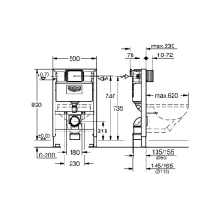 GROHE RAPID SL 38618000 INDBYGNINGSCISTERNE