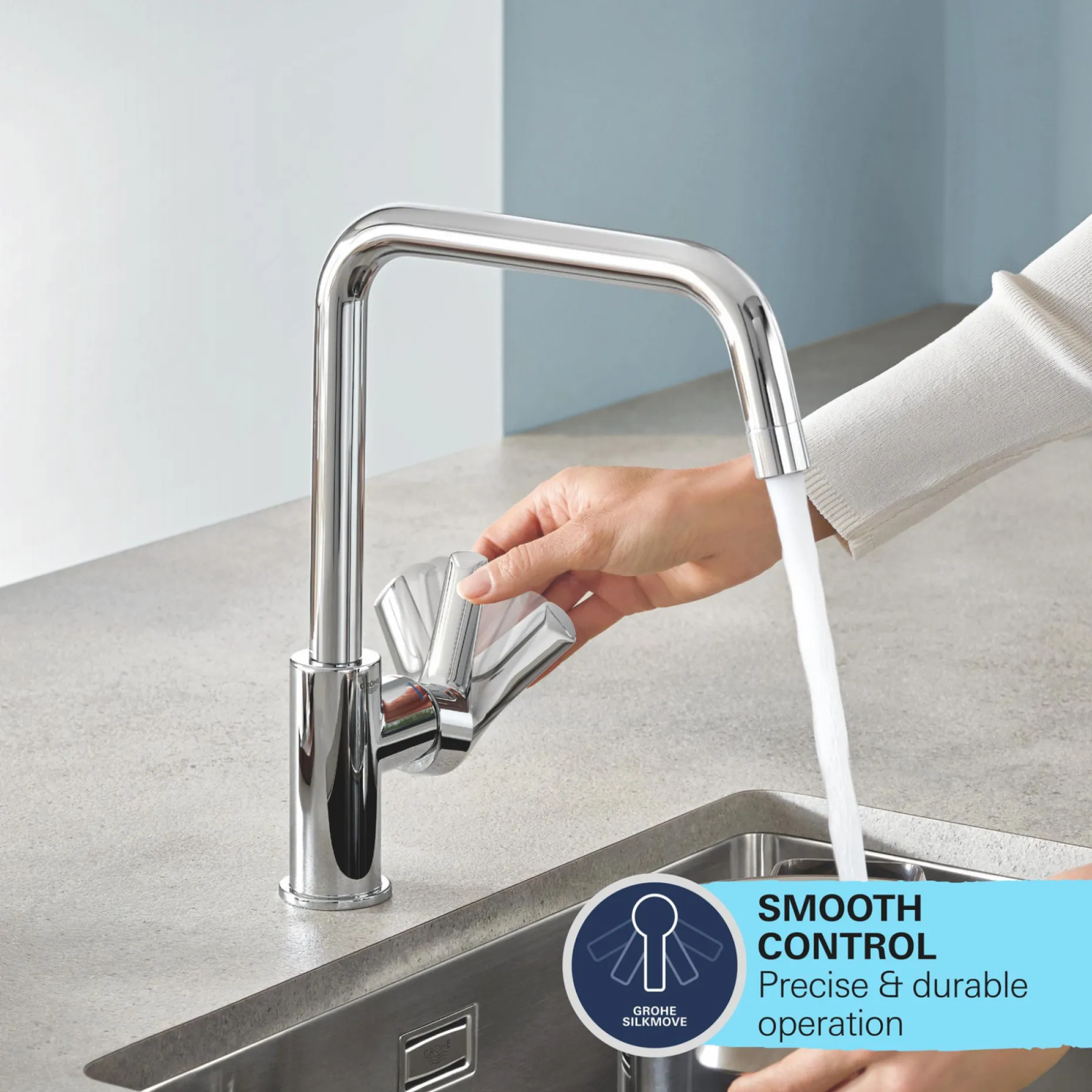 GROHE START KØKKENARMATUR SUPERSTEEL