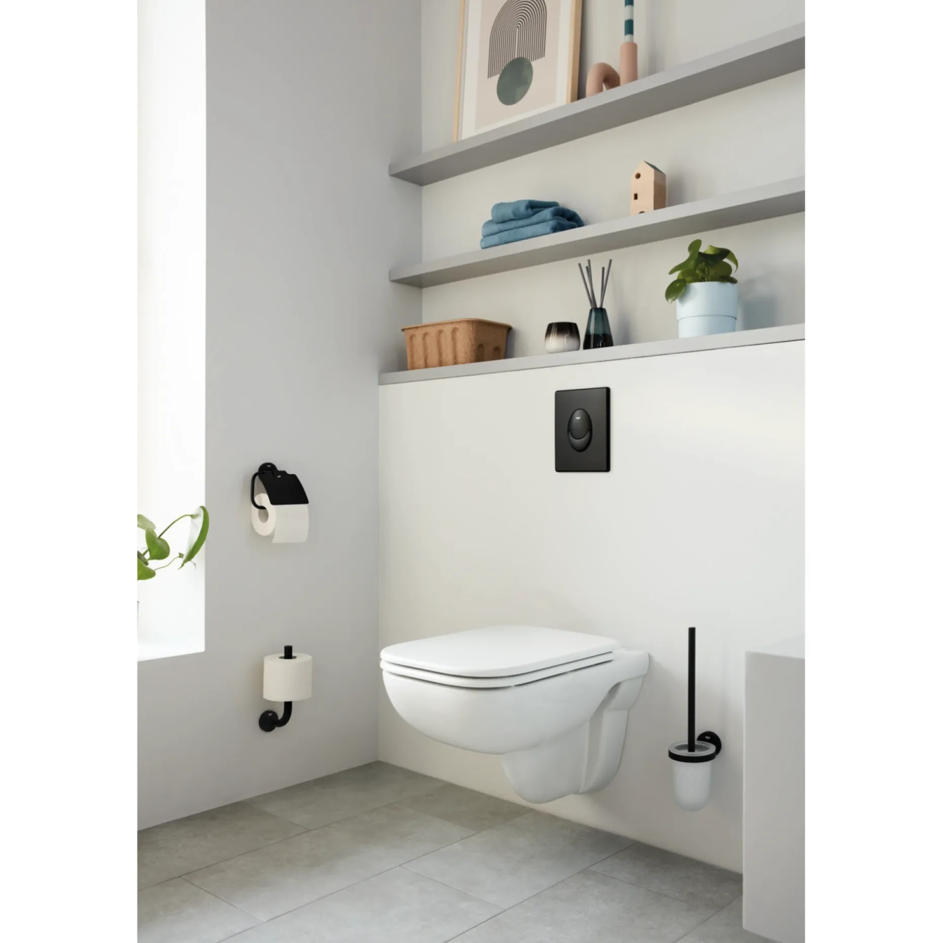 GROHE START QUICKFIX TOILETBØRSTE MAT SORT