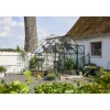 HALLS QUBE+ 88 DRIVHUS 3 MM HÆRDET GLAS HELE BANER SORT 6,6 M2