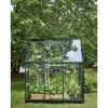 HALLS QUBE 66 DRIVHUS 3 MM HÆRDET GLAS HELE BANER SORT 3,9 M2