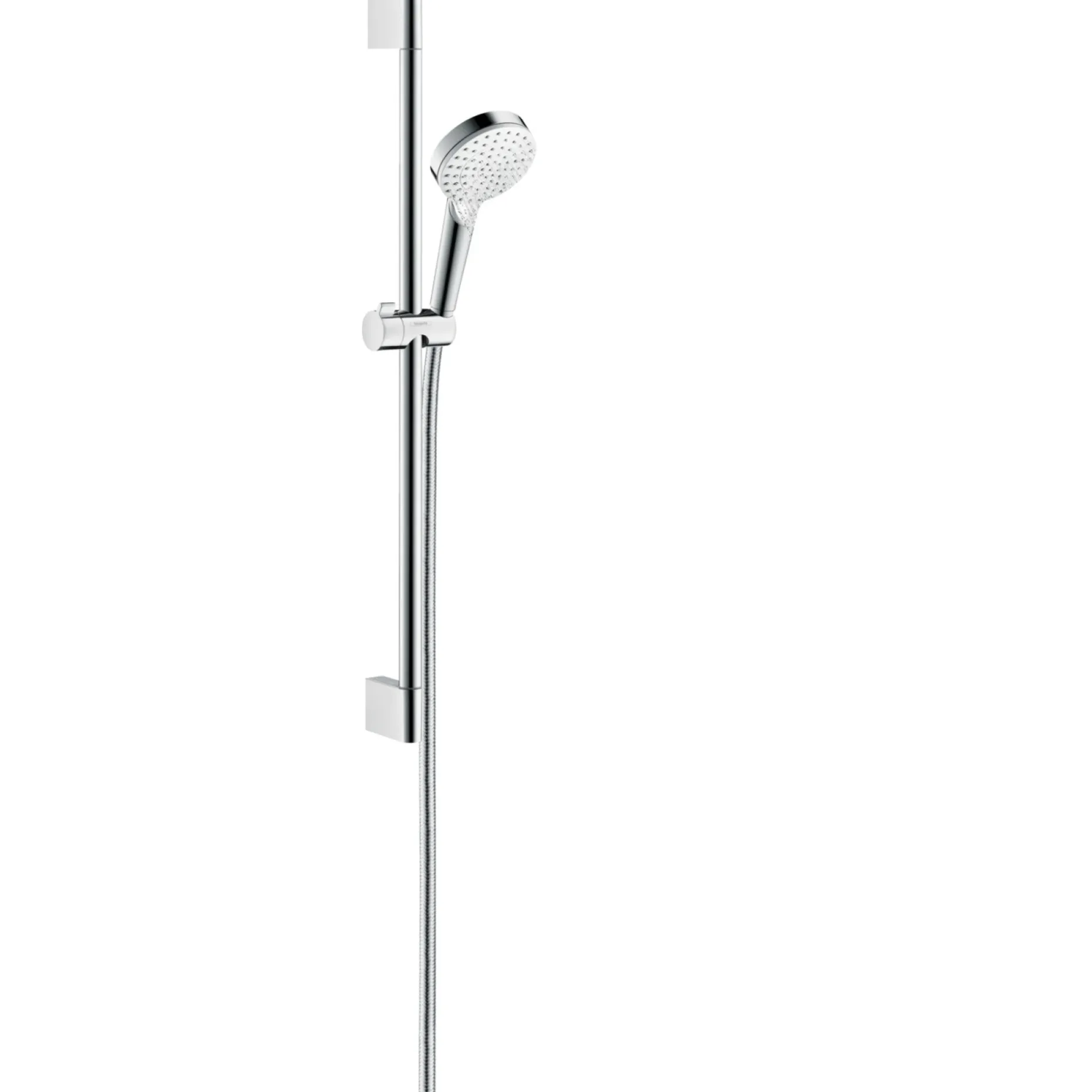 HANSGROHE CROMETTA 1JET ECOSMART BRUSERSTANGSÆT HVID/FORKROMET