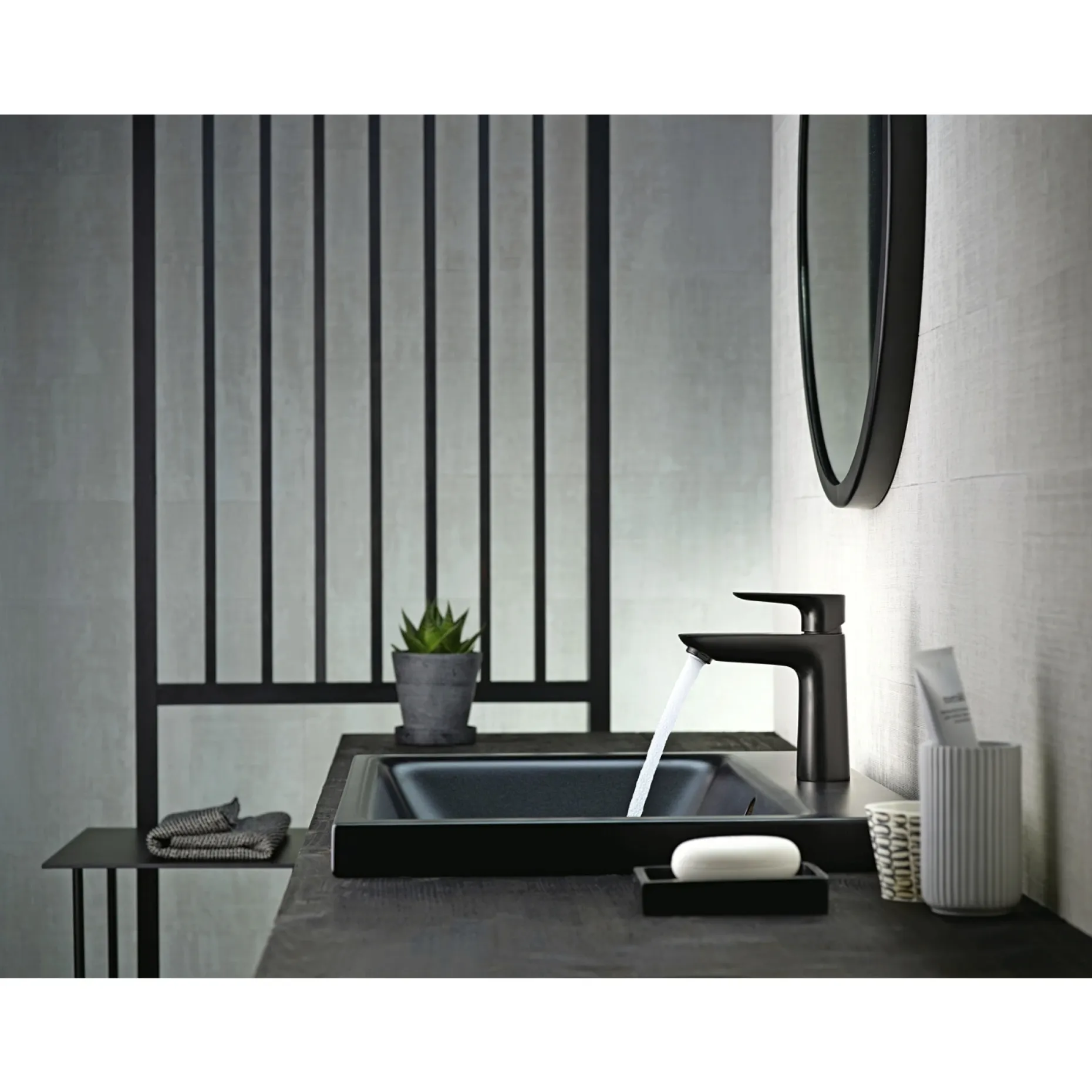 HANSGROHE TALIS E 110 HÅNDVASKARMATUR 1-GREB SORT