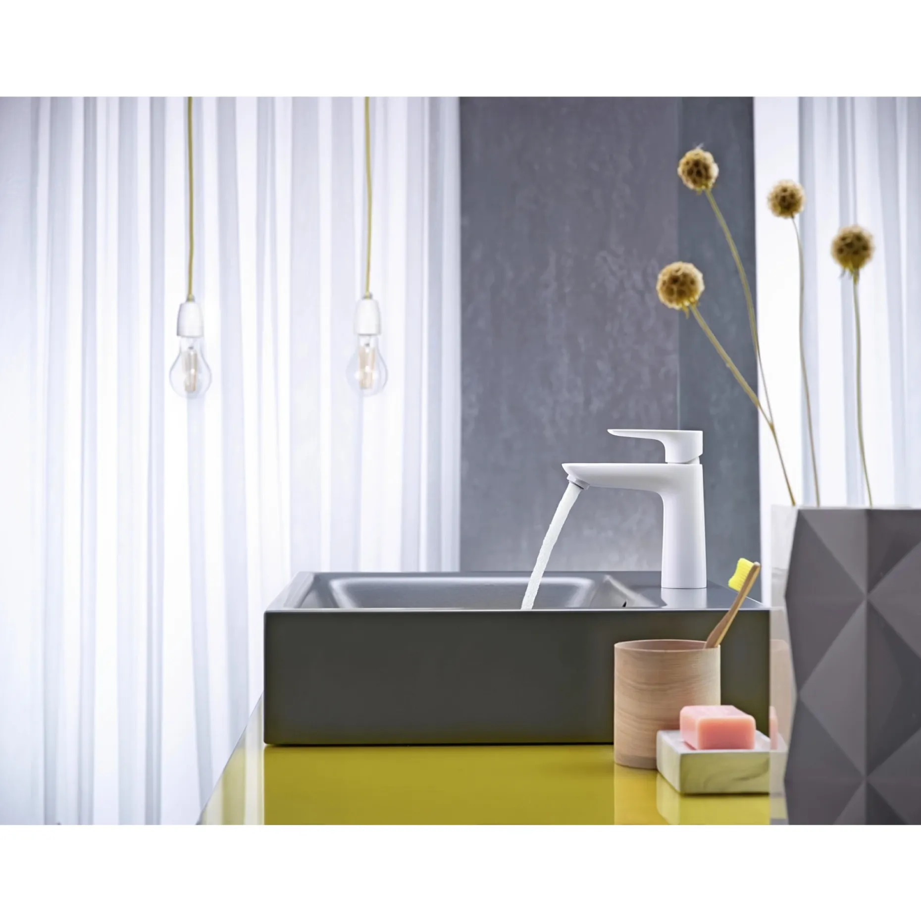 HANSGROHE TALIS E 110 HÅNDVASKARMATUR 1-GREB MAT HVID