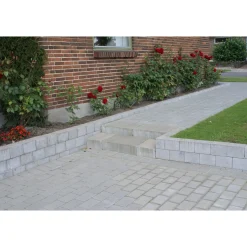 IBF BONDESTEN KANTBLOK 14 X 14 X 21 CM GRÅ
