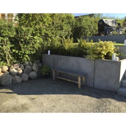 IBF PARKLINE HJ. ELEMENT IND. STØTTEMUR 120 X 80 CM GRÅ