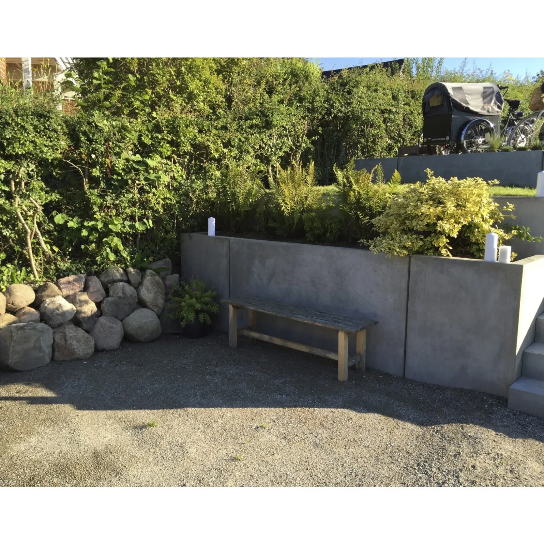 IBF PARKLINE HJ. ELEMENT IND. STØTTEMUR 120 X 80 CM GRÅ