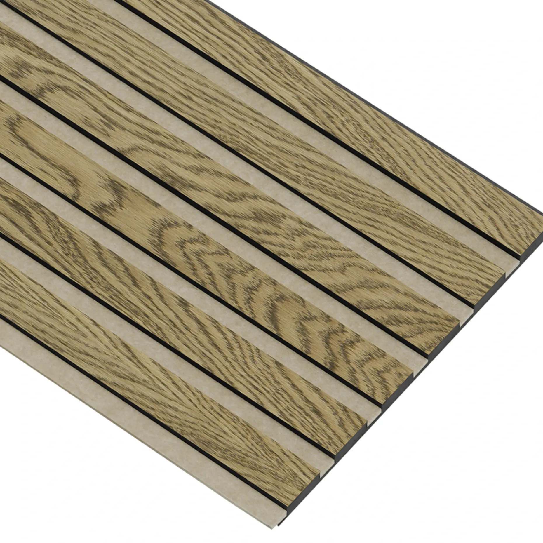 I-WOOD AKUSTIKPANEL EG MØRKEBRUN OLIE 17 X 300 X 2400 MM