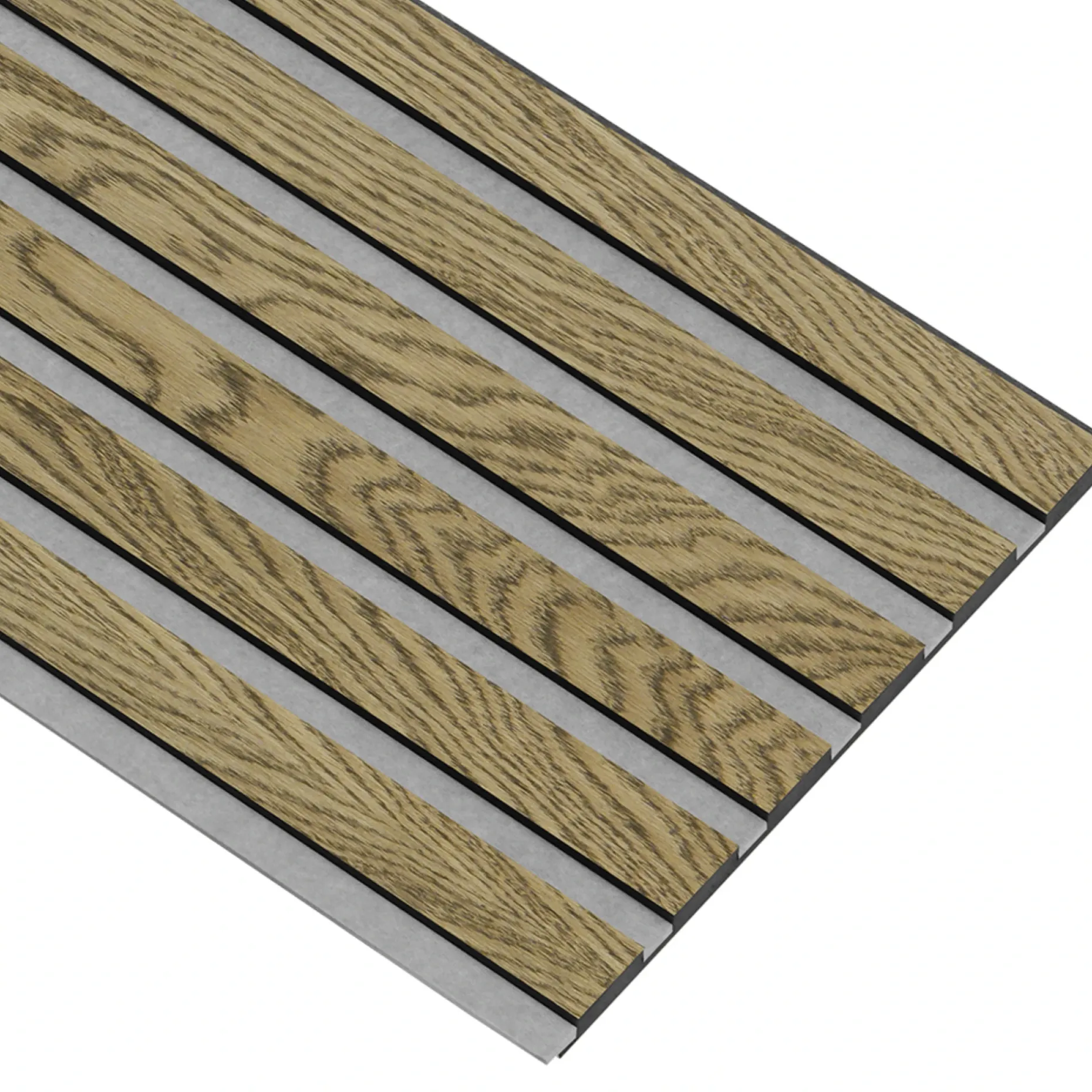 I-WOOD AKUSTIKPANEL EG MØRKEBRUN OLIE 17 X 300 X 2400 MM