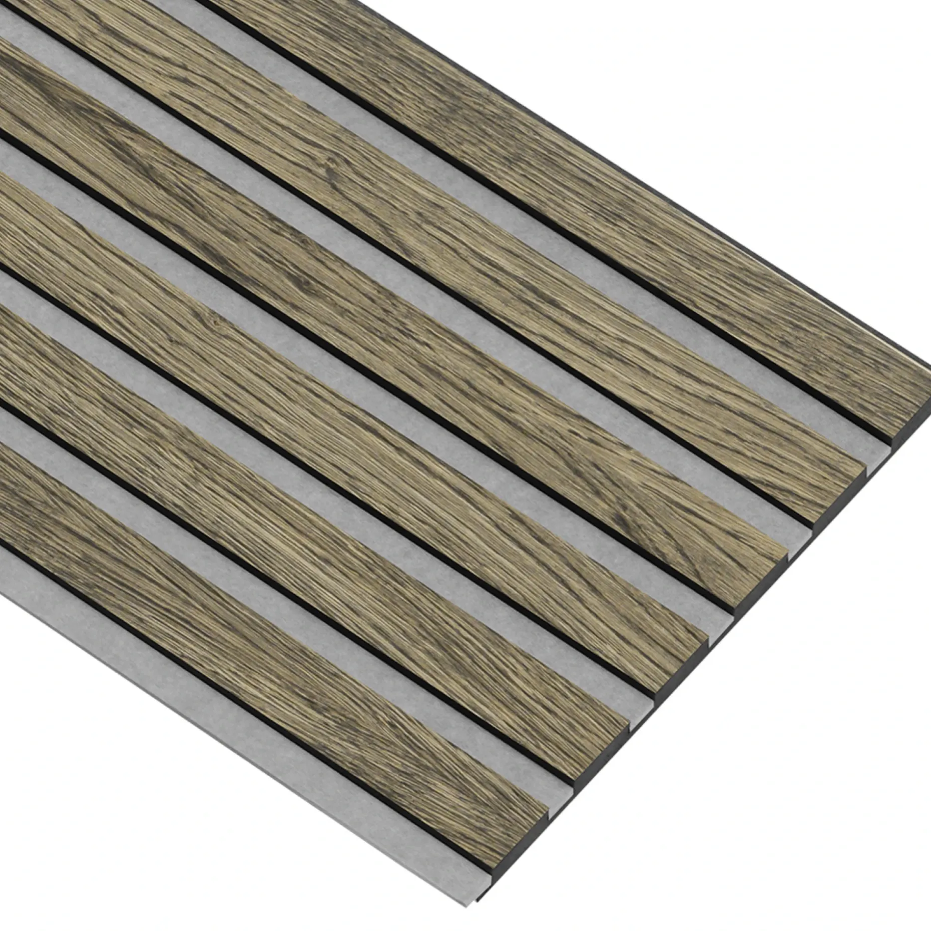 I-WOOD AKUSTIKPANEL EG SORT OLIE 17 X 300 X 2400 MM