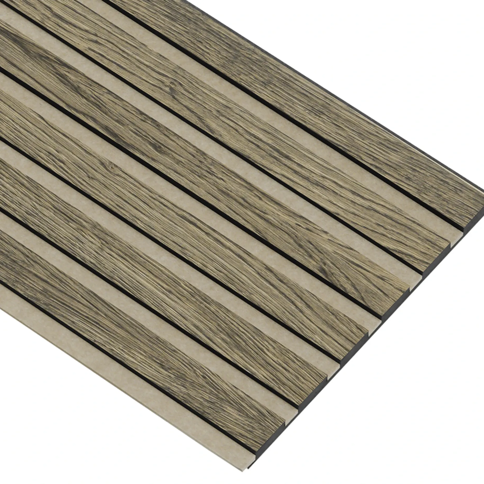 I-WOOD AKUSTIKPANEL EG SORT OLIE 17 X 300 X 2400 MM