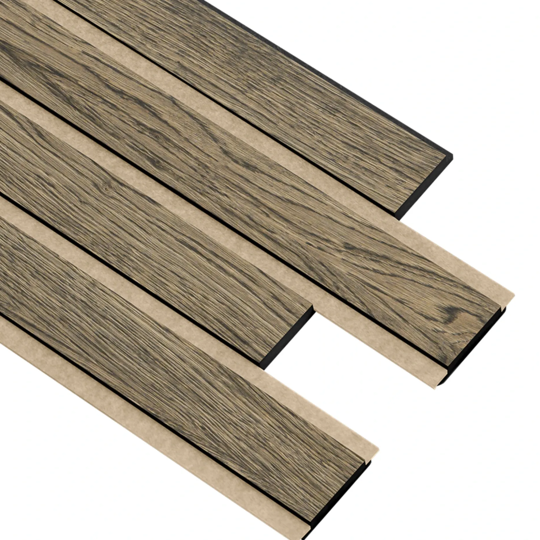 I-WOOD AKUSTIKPANEL EG SORT OLIE 17 X 300 X 2400 MM