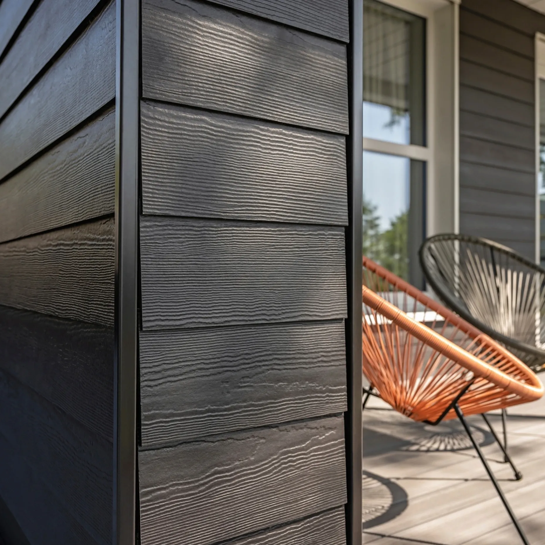 JAMES HARDIE TRÆSTRUKTUR HARDIEPLANK 8 X 180 X 3600 MM SORT