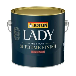 JOTUN LADY SUPREME FINISH 80 TRÆ- OG LISTEMALING 2,7 L HVID