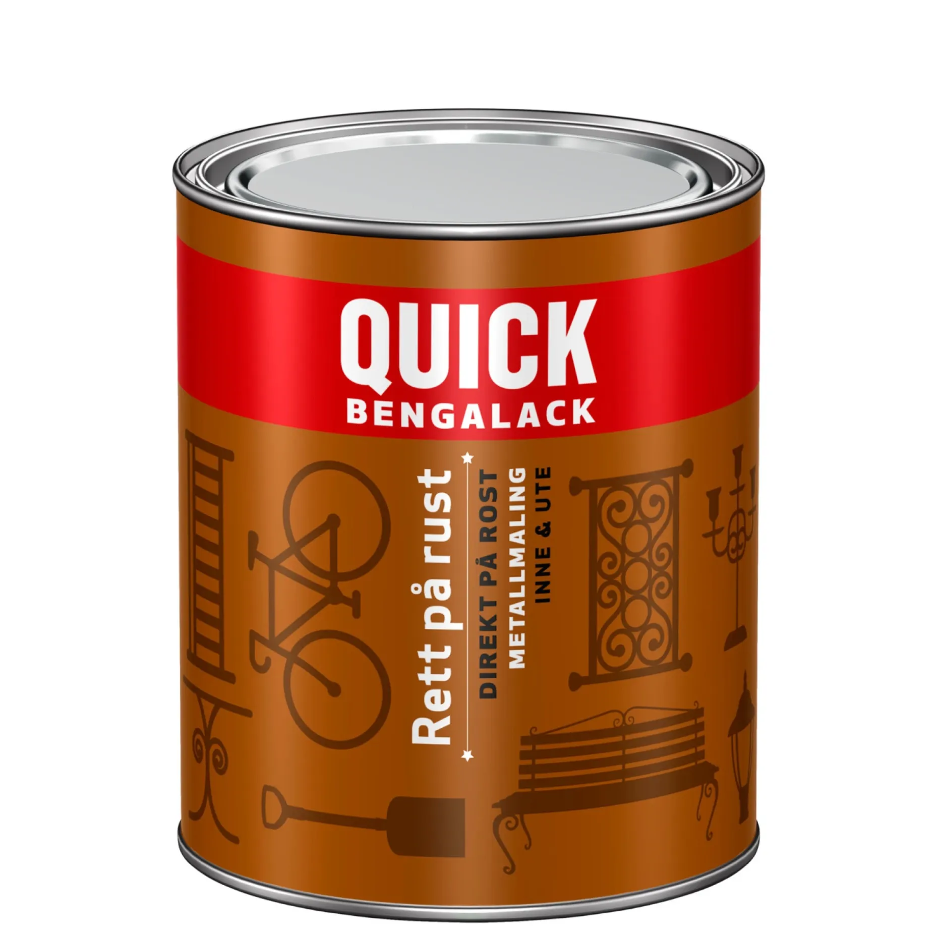 JOTUN QUICK BENGALACK DIREKTE PÅ RUST METALMALING 0,75 L SORT