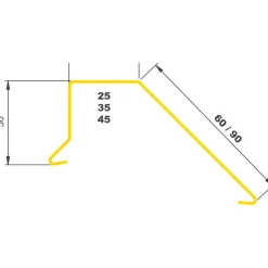 JUAL SORT ALU-PROFIL 5AS, 45 X 30 X 60 MM. STERNKAPSEL 1 M