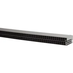 JUAL SORT ALU-PROFIL 2VW-2-210, 45 X 22 MM. VENTILATIONSLISTE 2,1 M