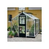 JULIANA COMPACT EKSKL. SOKKEL DRIVHUS 3 MM HÆRDET GLAS HELE BANER ALU 6,6 M2