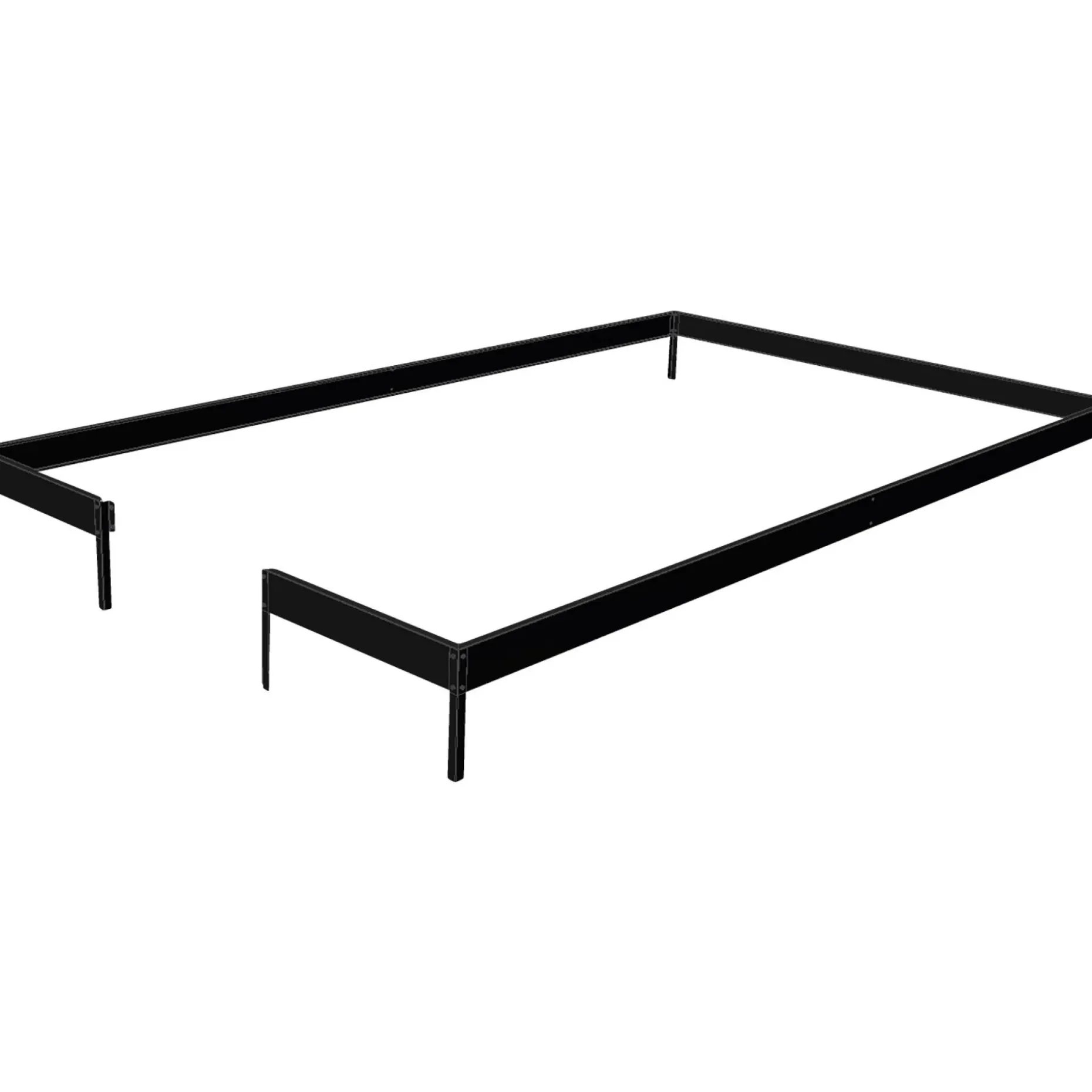 JULIANA COMPACT STÅLFUNDAMENT SORT 5 M²