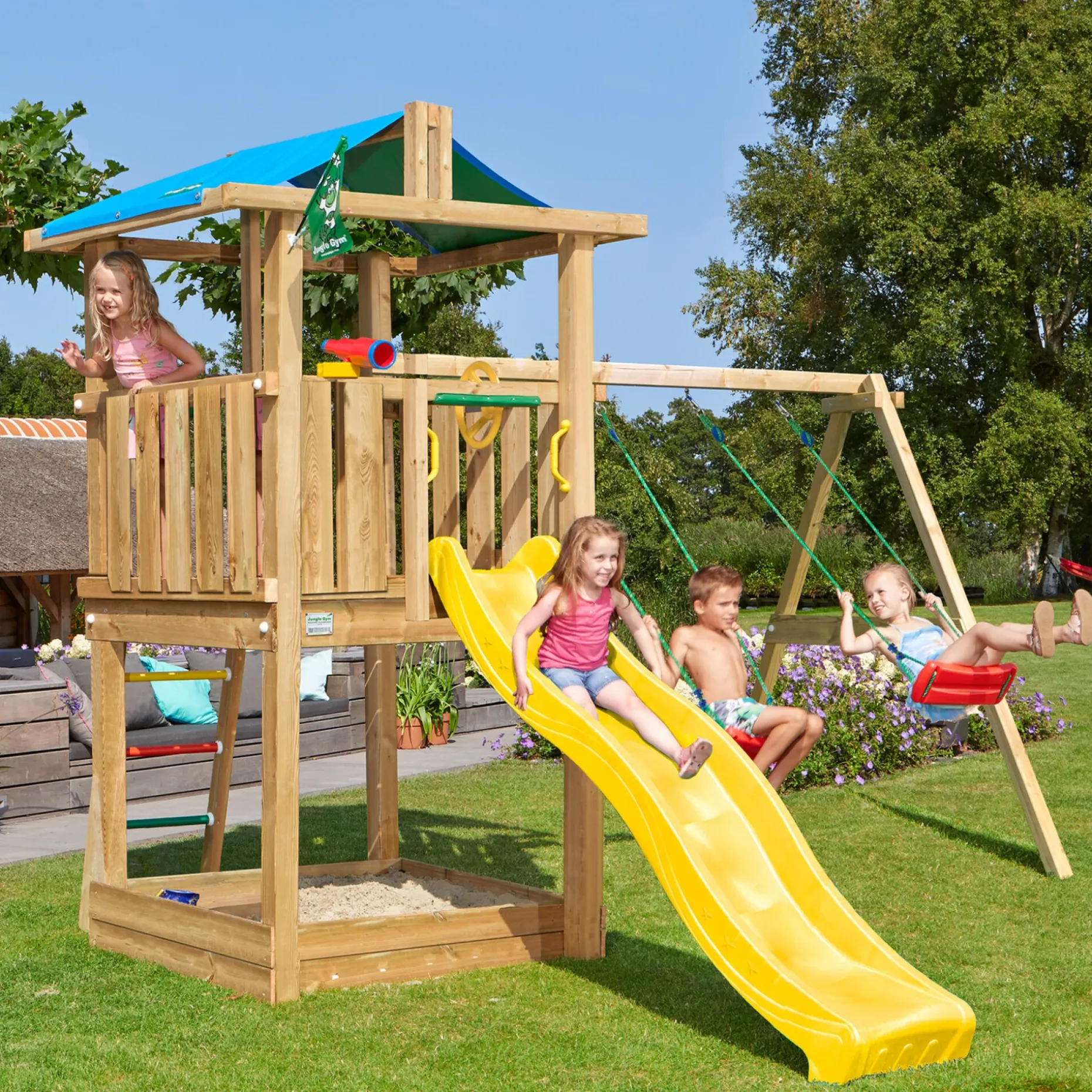 JUNGLE GYM HUT LEGETÅRN NATUR TRÆ