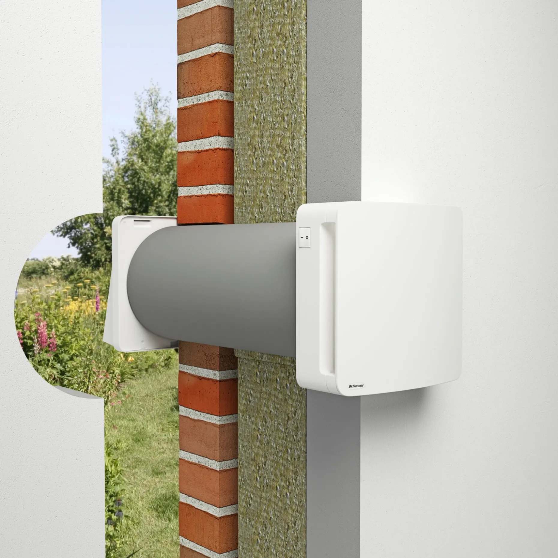 KLIMAIR 2.0 BATHROOM SPECIAL 100 MM VARMEGENVINDING 100 MM