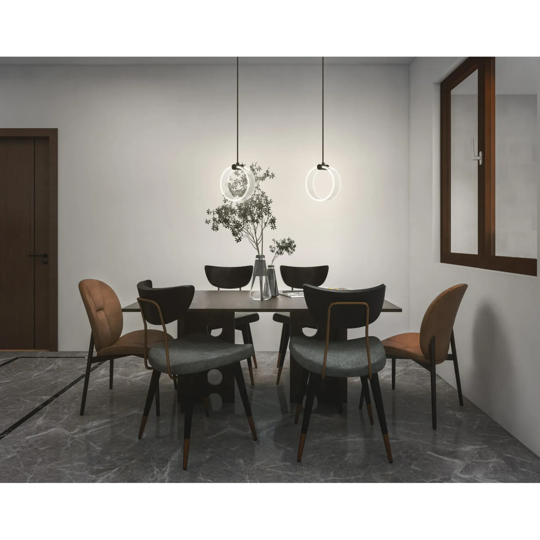 LEDVANCE DECOR CIRCLE PENDEL SORT 22,2 CM