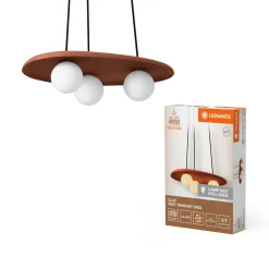 LEDVANCE DECOR CLAY PENDEL BRUN 45,2 CM