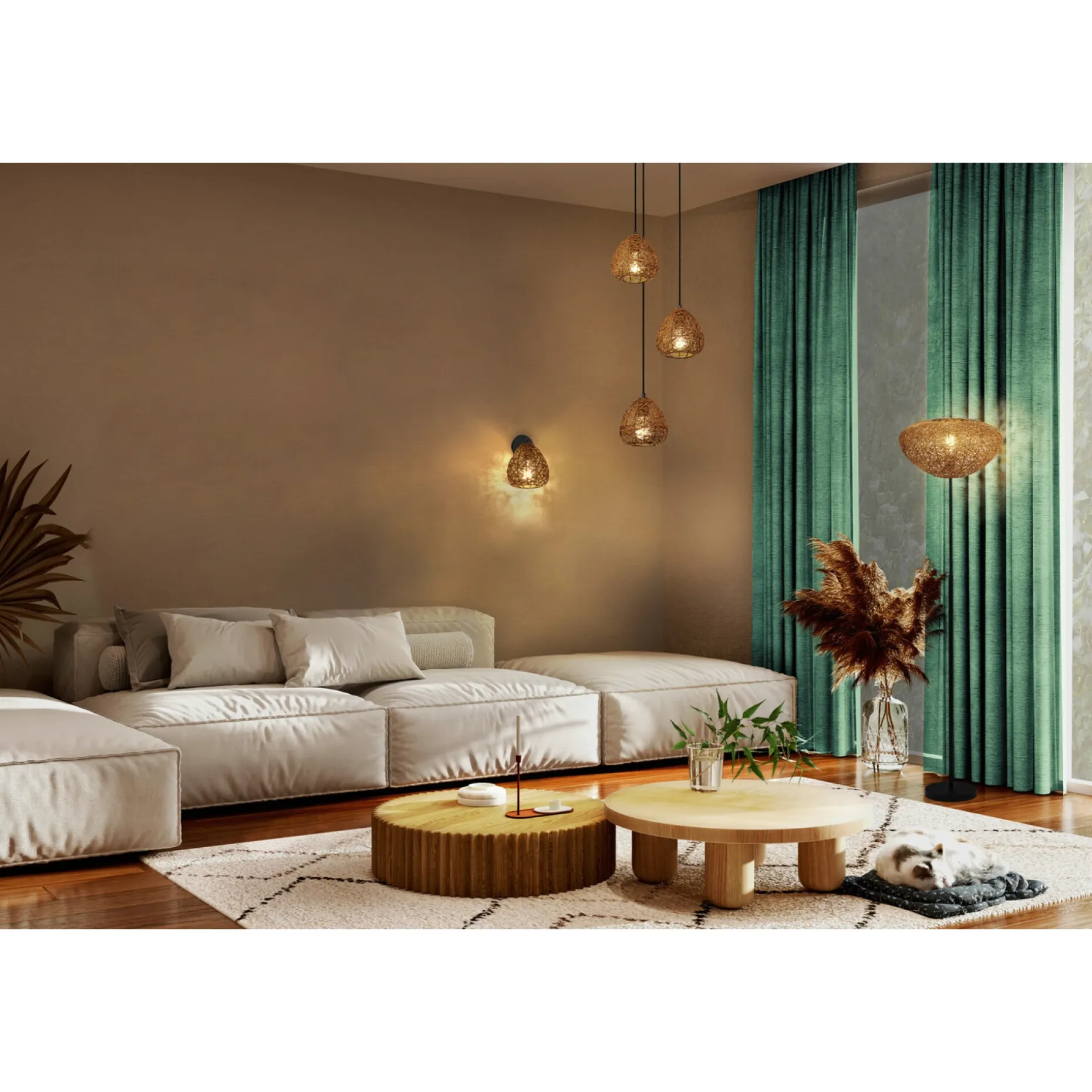 LEDVANCE DECOR DROP PENDEL BEIGE 22,8 CM