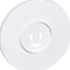 LK Ø80 MM AFDÆKNING HVID TIL LAMPESTIKKONTAKT