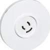 LK FUGA Ø80MM LAMPESTIKDÆKSEL HVID