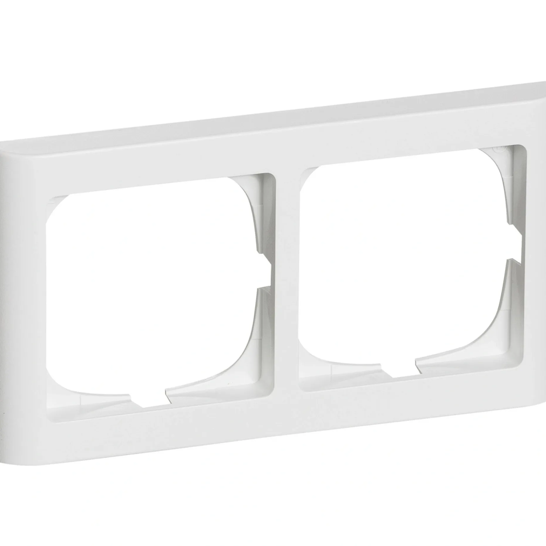 LK FUGA SOFTLINE 63 RAMME HVID 2 X 1 MODUL VANDRET