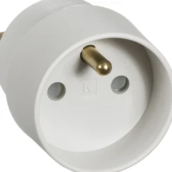 LK SCHUKO ADAPTER LYSEGRÅ 0