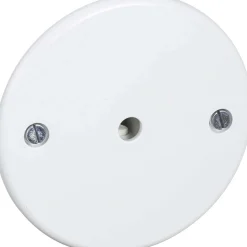 LK T/GL. TYPE M/AFLASTNING Ø80MM AFDÆKNING HVID