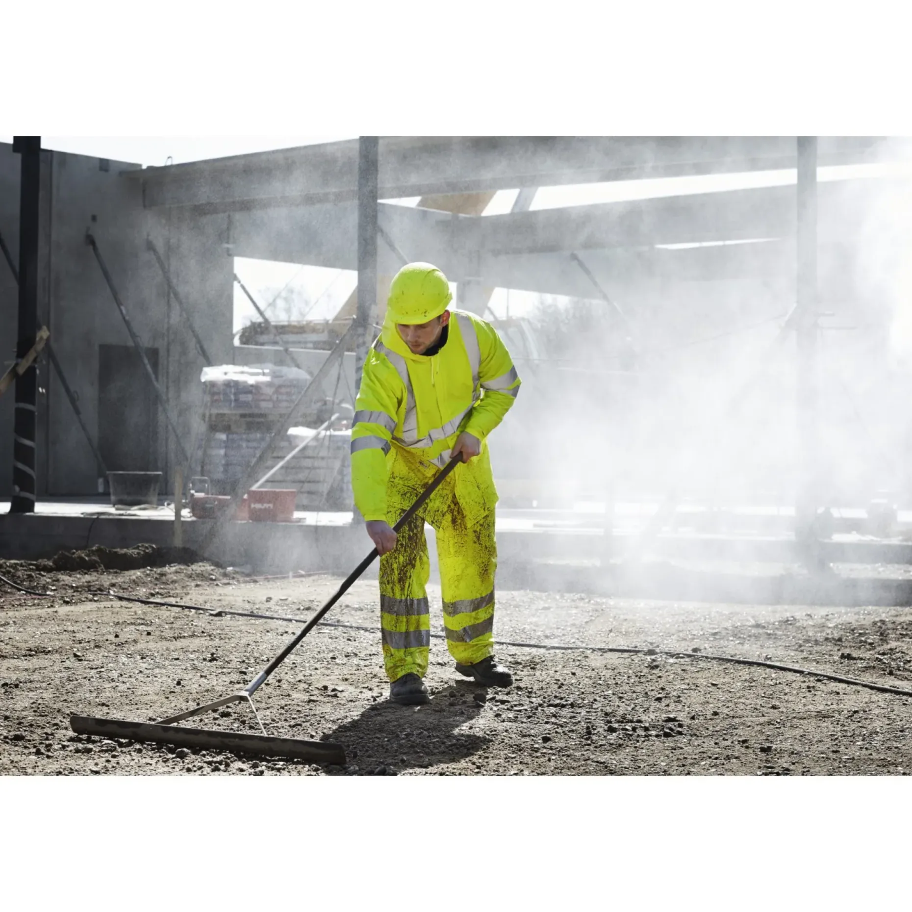 LYNGSØE PU LR552-53 REGNSÆT HI-VIZ XL HI-VIS GUL