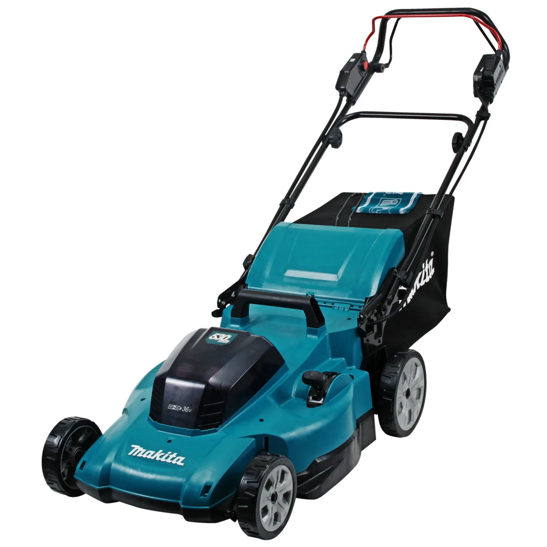 MAKITA DLM539PT2 PLÆNEKLIPPER AKKU 2 X 18V MED BATTERI OG LADER