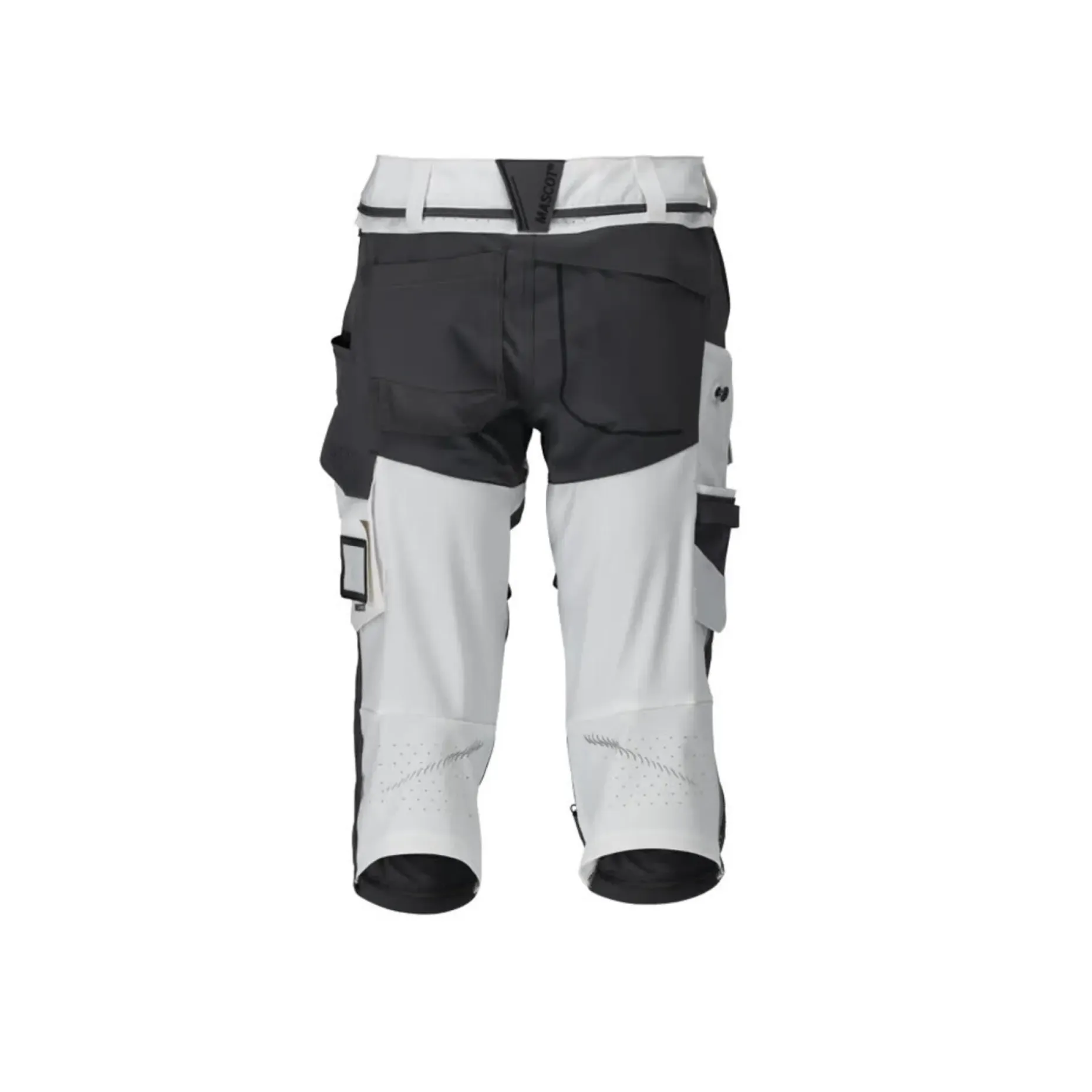 MASCOT CUSTOMIZED 22249 KNICKERS MED KNÆLOMMER C44 HVID/STENGRÅ