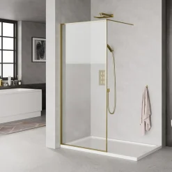 MILOBAD MESSING PROFIL BRUSEVÆG KLART GLAS 90 CM