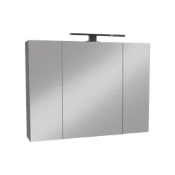 MILOBAD RENO SPEJLSKAB 2 LÅGER HVID 80 X 60 CM