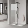 MILOBAD SORT PROFIL BRUSEVÆG KLART GLAS 100 CM