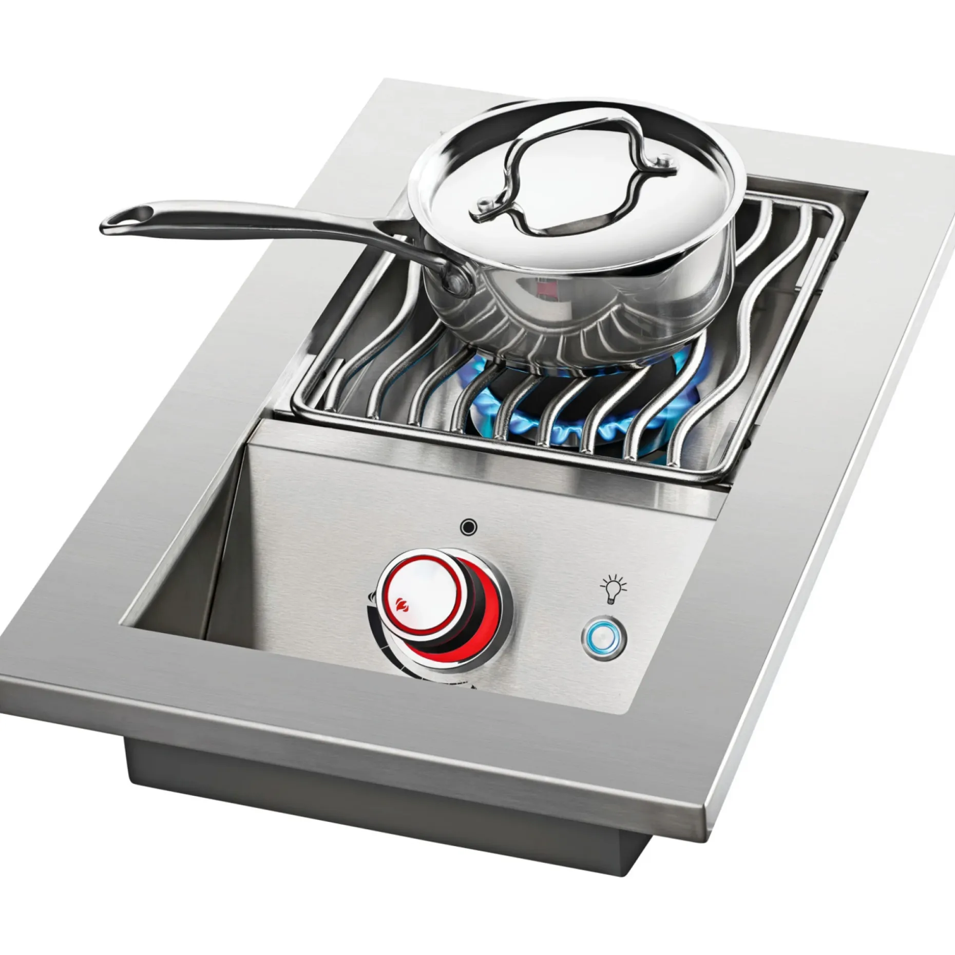 NAPOLEON BUILT-IN 700 SERIE 10" SIDEBRÆNDER INDBYGNINGSGRILL SØLV