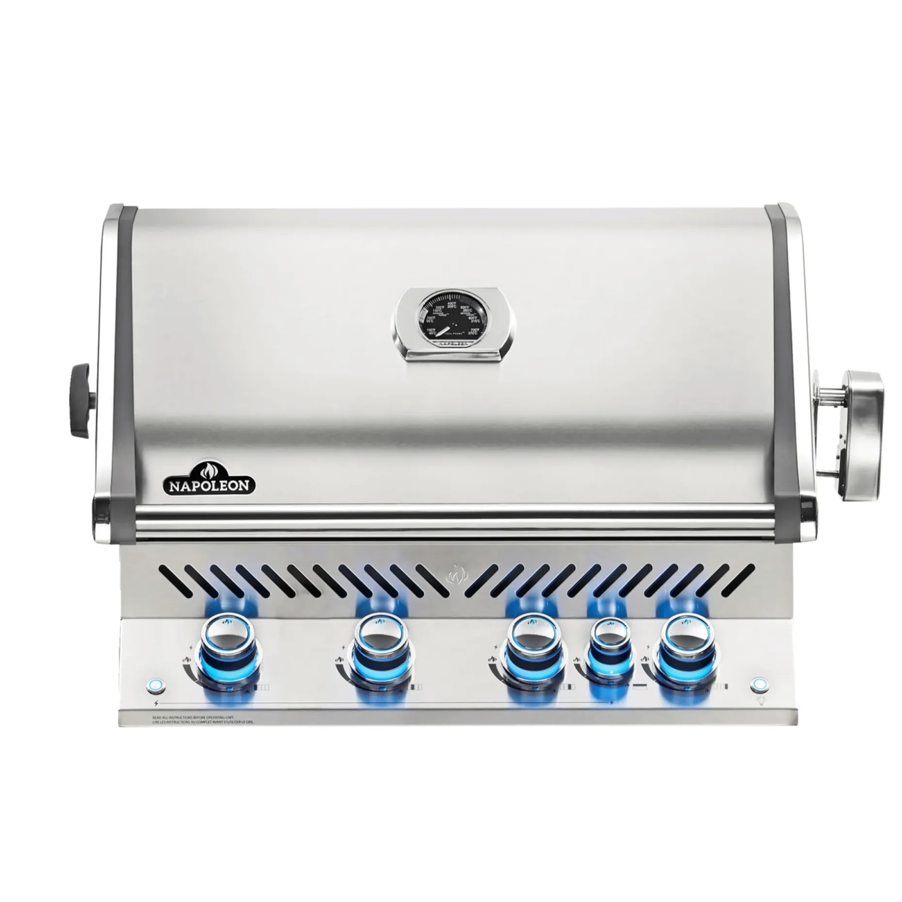 NAPOLEON PRESTIGE PRO 500 INDBYGNING INDBYGNINGSGRILL RUSTFRIT STÅL