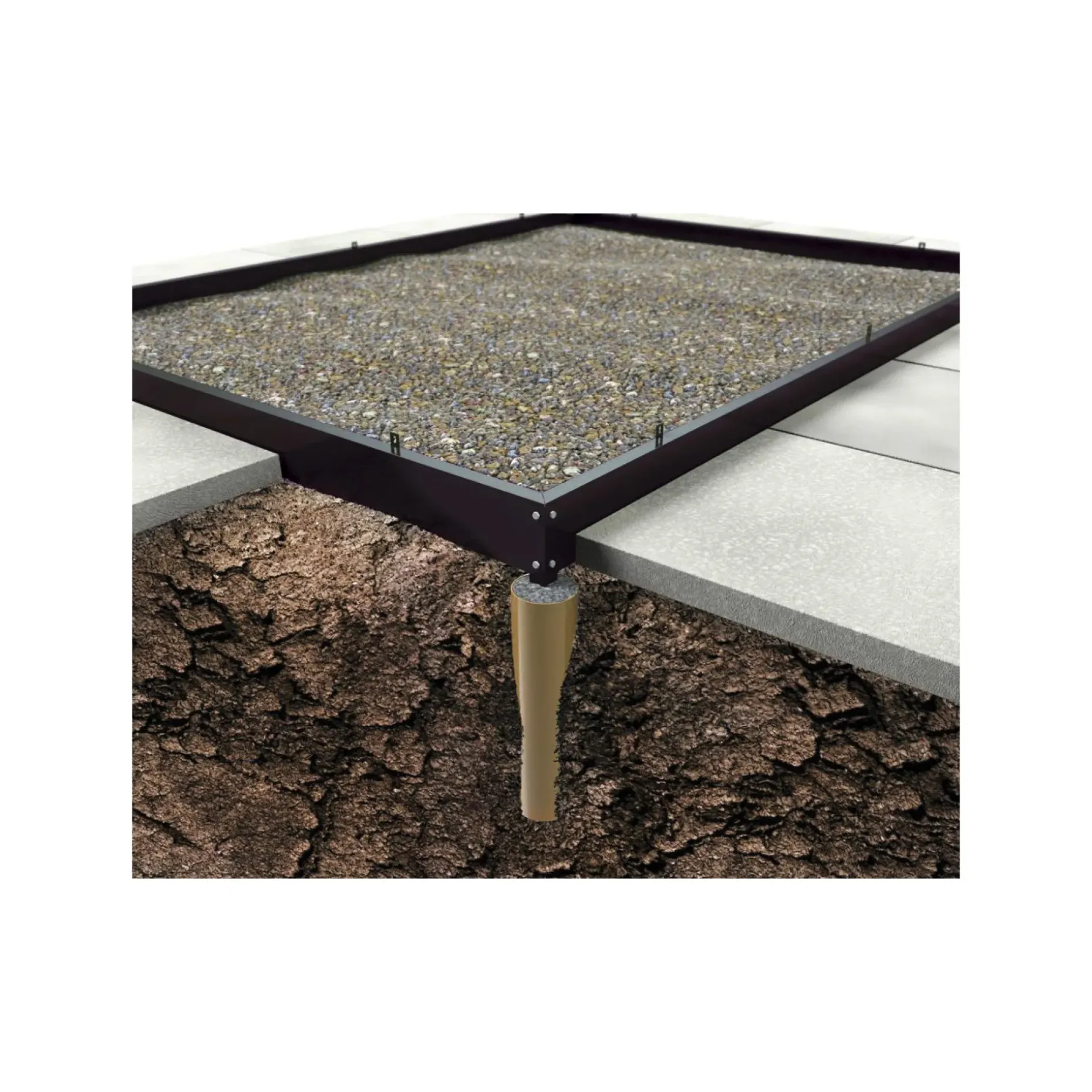 OUTRIUM HALLS DRIVHUS INKL. SOKKEL 3 MM DELT GLAS SORT 5 M²