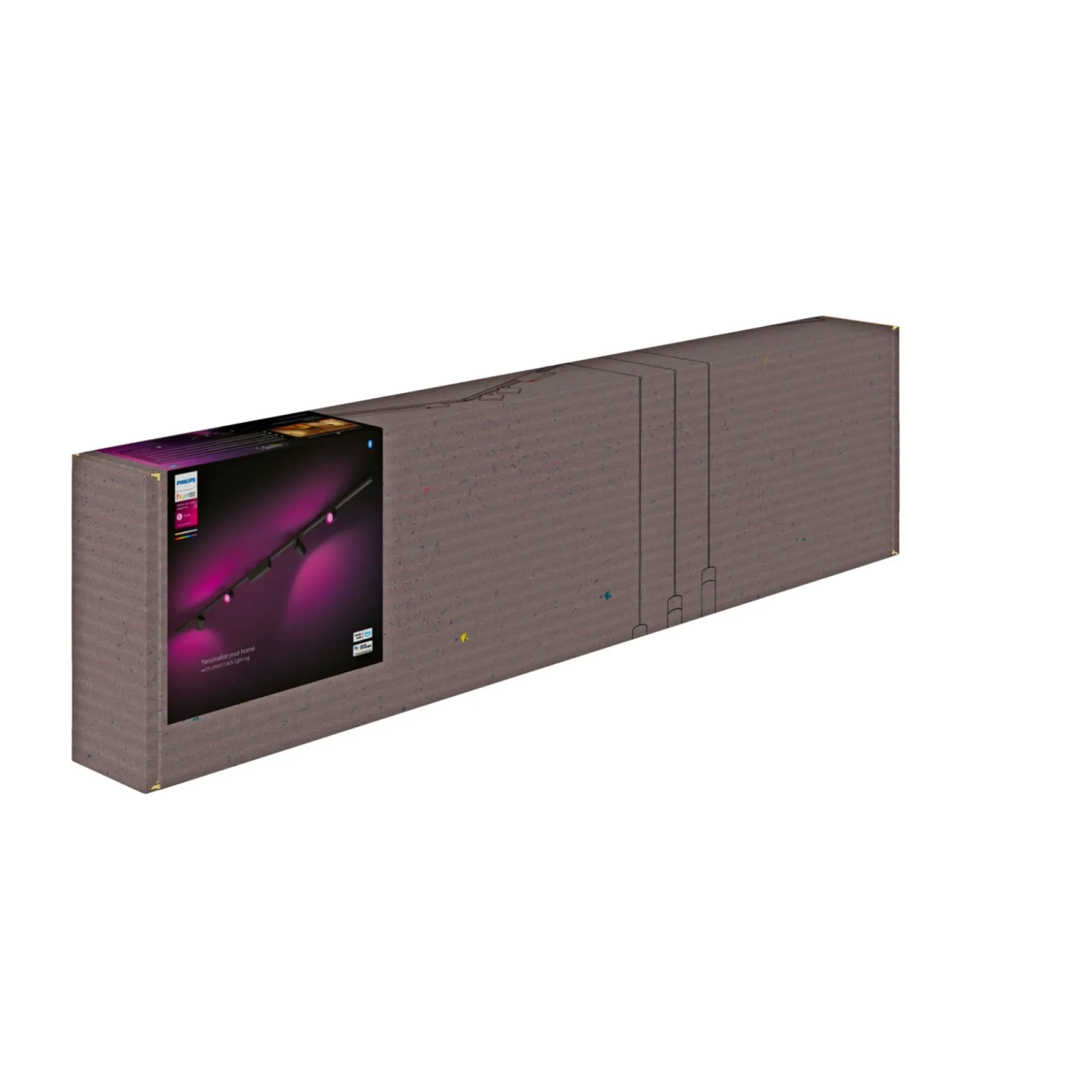 PHILIPS HUE PERIFO 4 SPOT SKINNESYSTEM SORT LED 5W